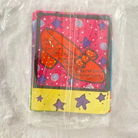 VTG 6/pk BLANK Greeting Cards Shoes Stars Funny Leanin' Tree Lori Wiseman - Picture 14 of 14